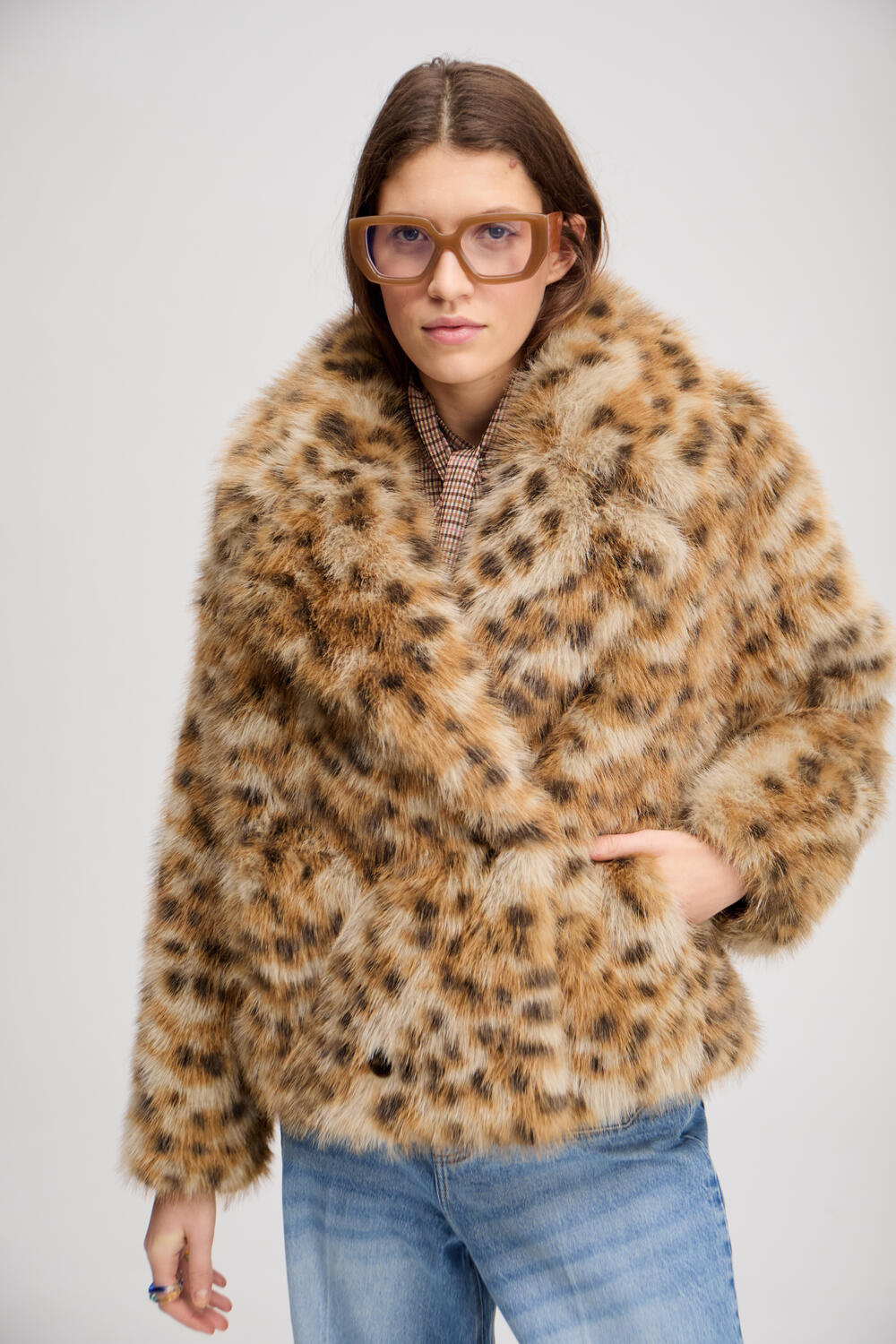 Lestine leo jakke - Camel